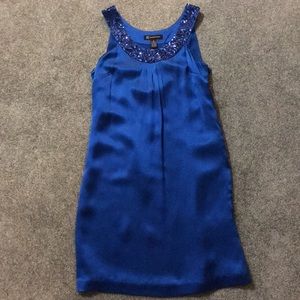 NWT INC 100% Silk Royal Blue Size 2 Dress
